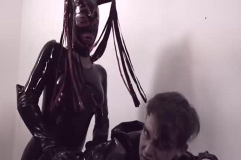 dominatrix shemale Bruna Venchy Dominate And bonks Hard serf