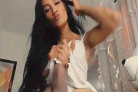 large cock latina ladyman Teasing And Jerking