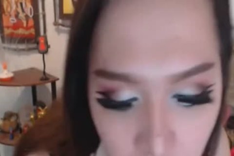 Super tasty lady-twink Stroking Her Hard knob