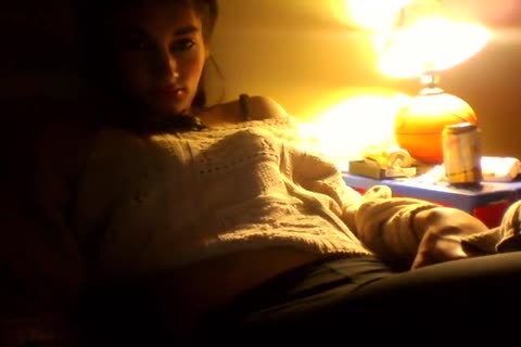tasty tranny Strokes And Cums In Her daybed