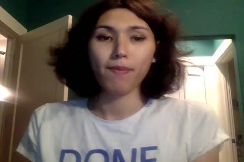 Cutest Ladyboy Sarah Jae Toying Her a-hole And Having Lunch