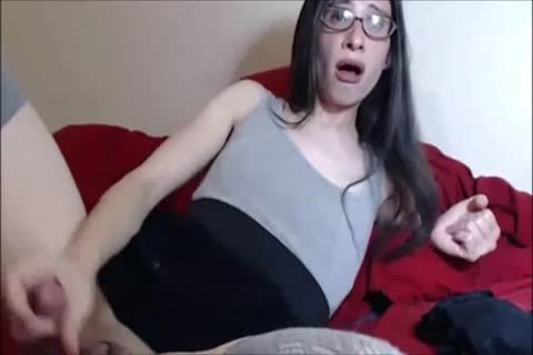 tgirl With Glasses Self- Facial