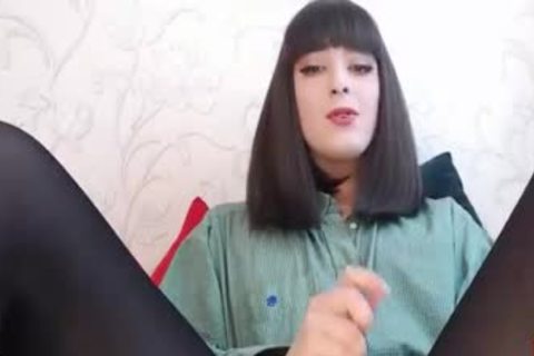 19yo Russian tranny Tugging Her humongous cock Online