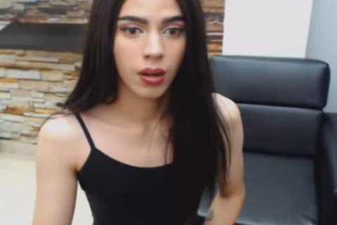 dirty brunette ladyboy Hard erect knob