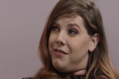 breasty TS Chelsea Poe Tastes Colbys rock hard knob