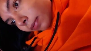 Solo young latina teen masturbating on live cam