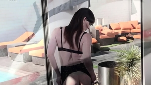 TransAngels - Brunette Natalie Mars masturbating
