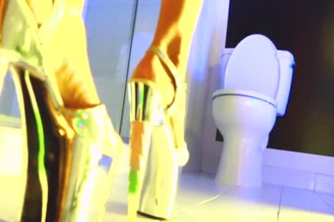 TS Gloryhole fantasy - Sasha De Sade Sissy Bimbo slut sucking & Gagging BBC
