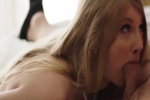 slim blond Ts Janelle Fennec Stretches booty For Pierce Paris shlong