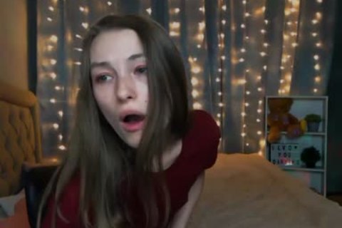 skinny Russian tranny Strokes Her penis On web camera