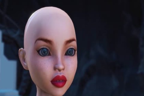 Alien Dickgirl bangs A Sex Servant In The Mystical Cave On The Exoplanet