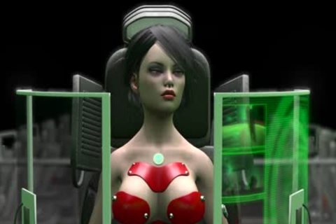 Earth Orbit - A Sex trip. Sex In Space Station! 3d Dickgirl Plays With A yummy