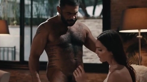bulky chap Massages TS Stepdaughter And Lets Her group-sex His wazoo