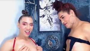 tgirl couple pleasure Each Other dicks