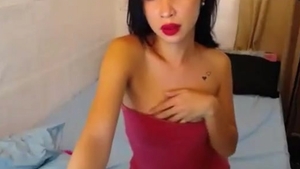 small schlong Filipina Trans Beauty With Tattoos Teases On webcam