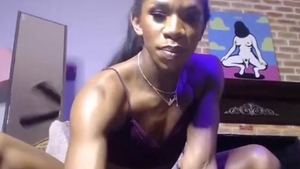 Epic black tranny Foot Self engulfing web camera By