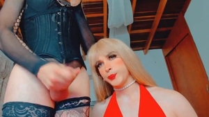 tranny oral-service And butthole Riding