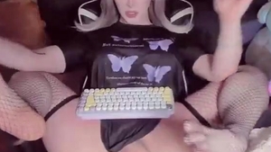 large arse German Translady In darksome nylons Strokes Her large penis Online