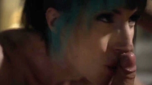 Brunette kissing each other