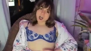 slim American Trans girl With small pointer sisters Strokes Her jock On cam