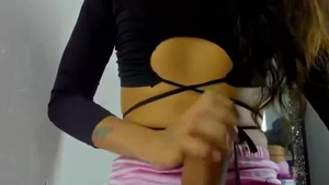 sexy tranny Solo Jerking