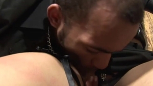 legal age teenager shelady In dark nylons gets hammered By A man while In bondage