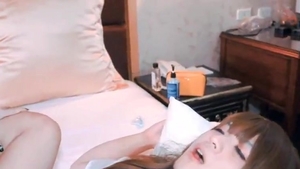 oriental Trans beauty couple pound And ejaculation Each Other