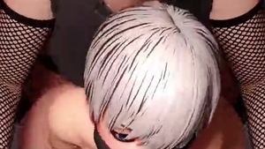 3D Femboy trained By Futanari big shlong