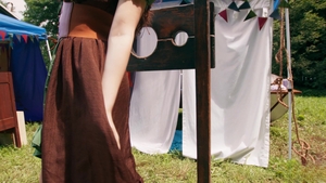 Trans Angels: TGirl Queen Rides and Kneels for Cum