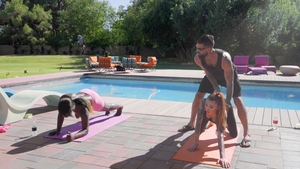 Trans Harder: Alpha Wolfe Enjoys Yoga with His Trans Babes