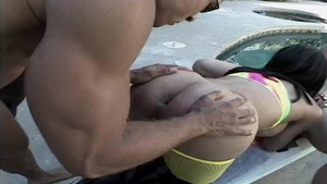 Devil's Tgirls: Sylvia the Blow Queen in Fishnet Action