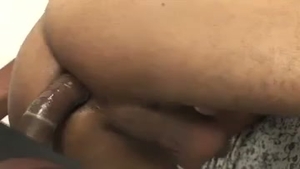 dark latina With A huge pecker
