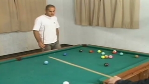 Hunks enjoy Punk transsexual Carla Voguel On Pool Table